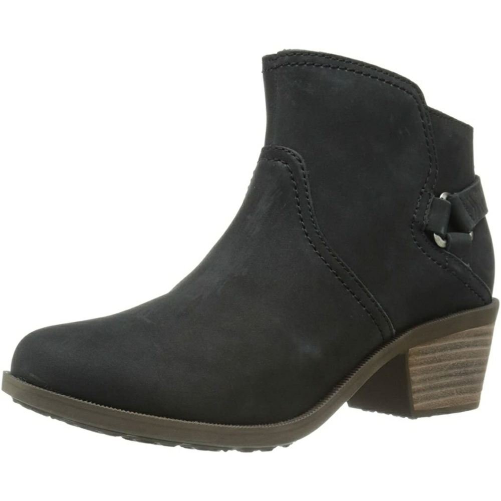Teva Women's Foxy Ankle Stacked Heeled Booties in Black